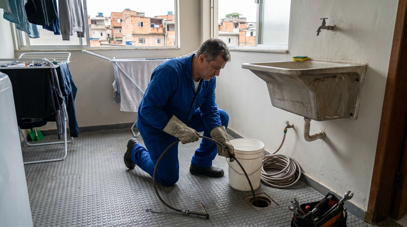Desentupimento de Ralos Externos em Curitiba‑PR