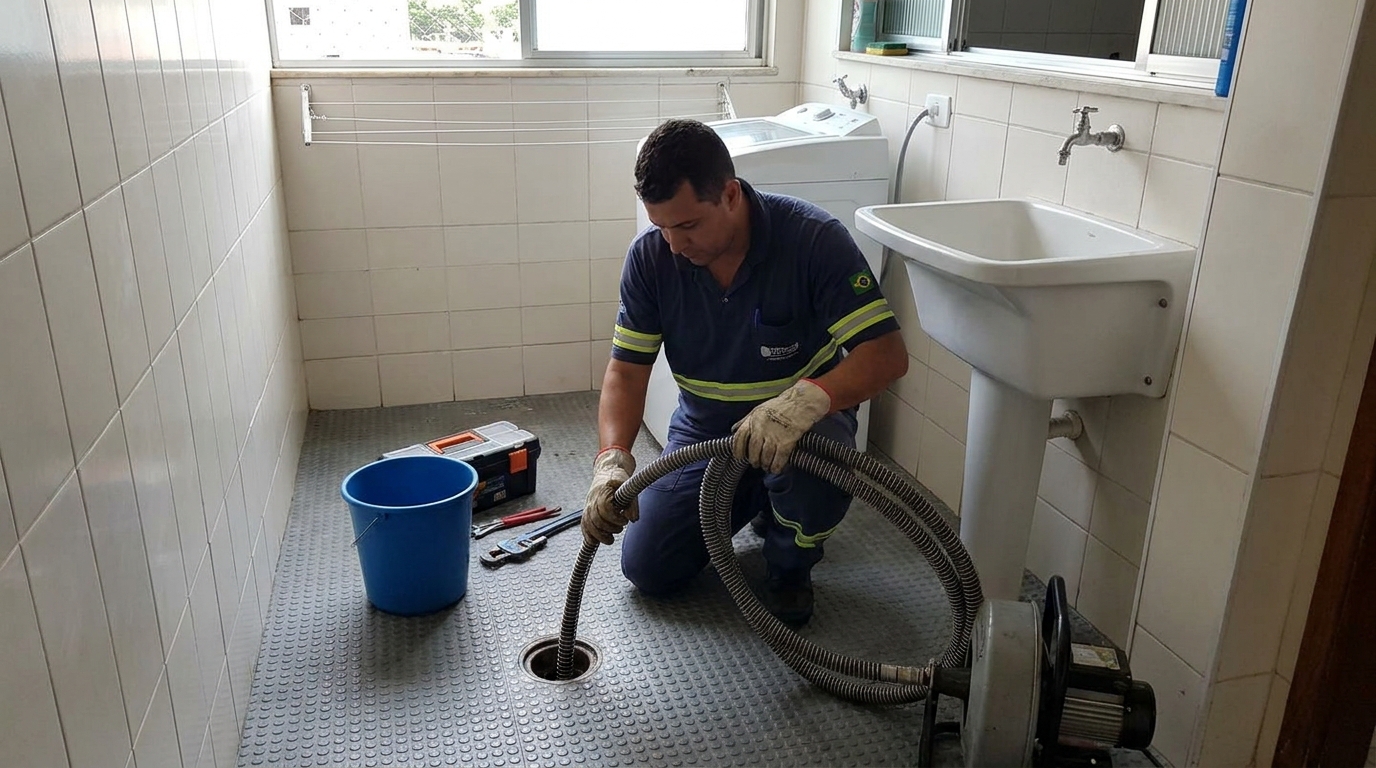 Desobstrução na Cozinha em Curitiba‑PR